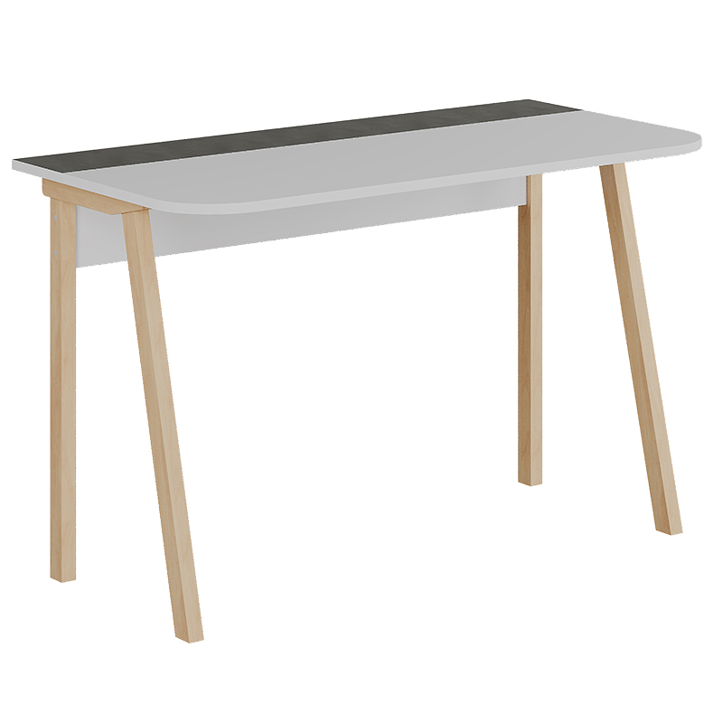 product_pako_119-001119 Γραφείο εργασίας Malia λευκό-φυσικό-ανθρακί antique 120x60.5x75εκ - Image 1