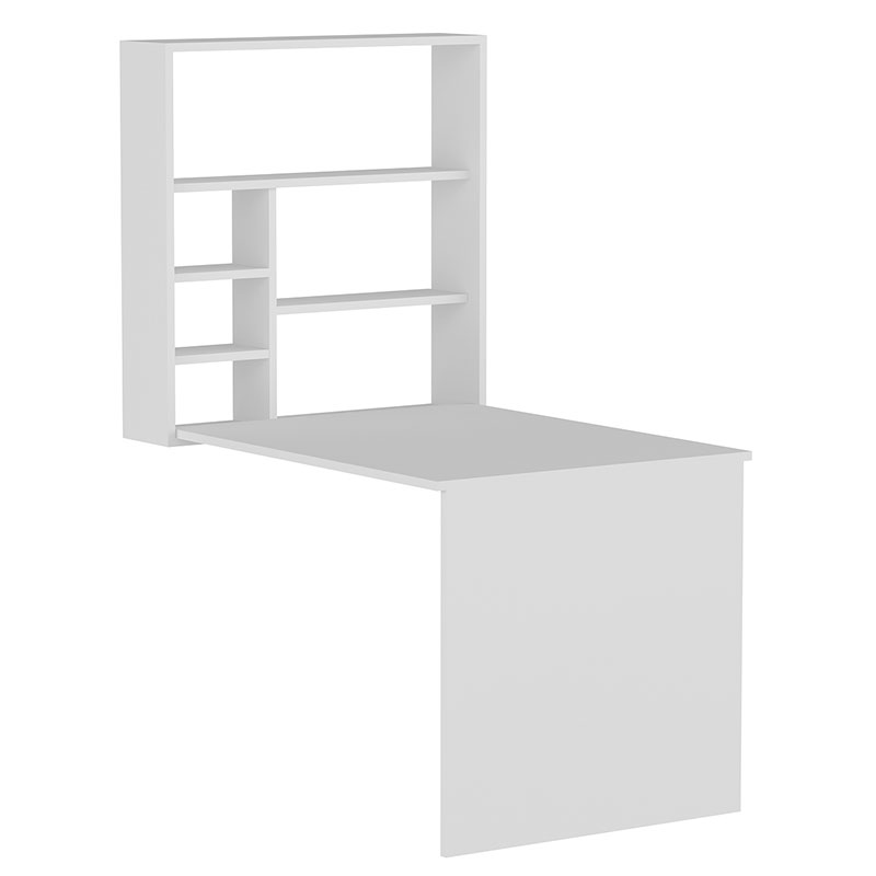 product_pako_120-000084 Γραφείο τοίχου ανοιγόμενο Ravin λευκό 63x90x154εκ - Image 1