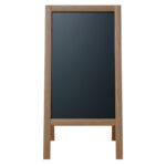 Stand μενού Felex καρυδί-μαύρο 50x25x100εκ - Image 2