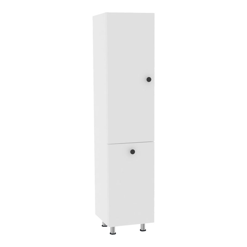 product_pako_120-000383 Ντουλάπα-στήλη μπάνιου Gingo μελαμίνης λευκό 33x35x159εκ - Image 1