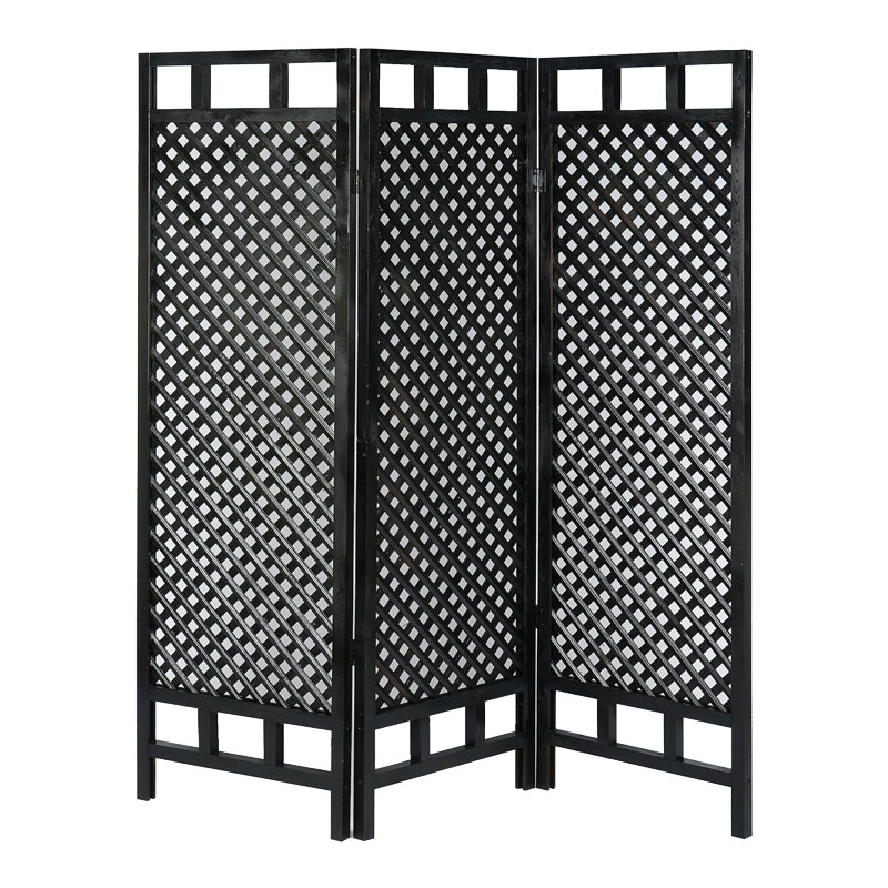 product_pako_120-000393 Παραβάν Locky ξύλο μαύρο 150x2x160εκ - Image 1