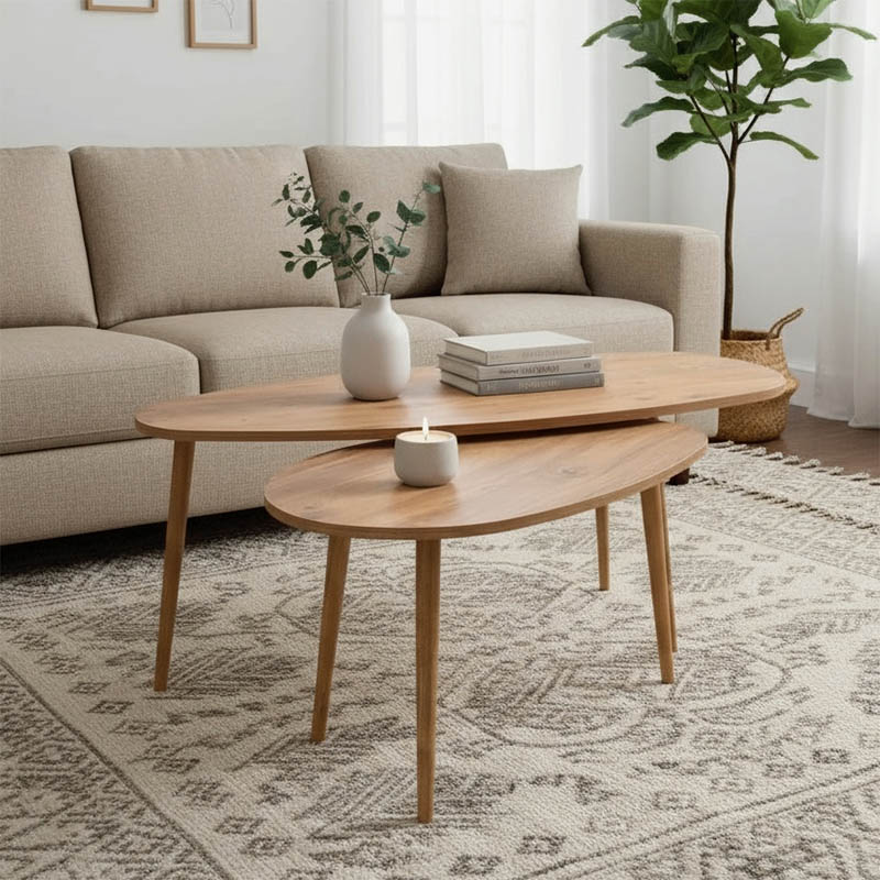 product_pako_120-000418 Τραπέζι σαλονιού Monty 2 τεμ. σε φυσική απόχρωση 116x46x46εκ - Image 1