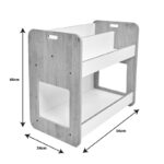 Ραφιέρα Dovere λευκό mdf 56x34x55εκ - Image 5