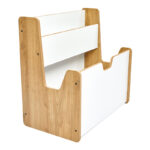 Ραφιέρα Crane φυσικό-λευκό mdf 57x34x55εκ