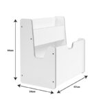 Ραφιέρα Crane λευκό mdf 57x34x55εκ - Image 3