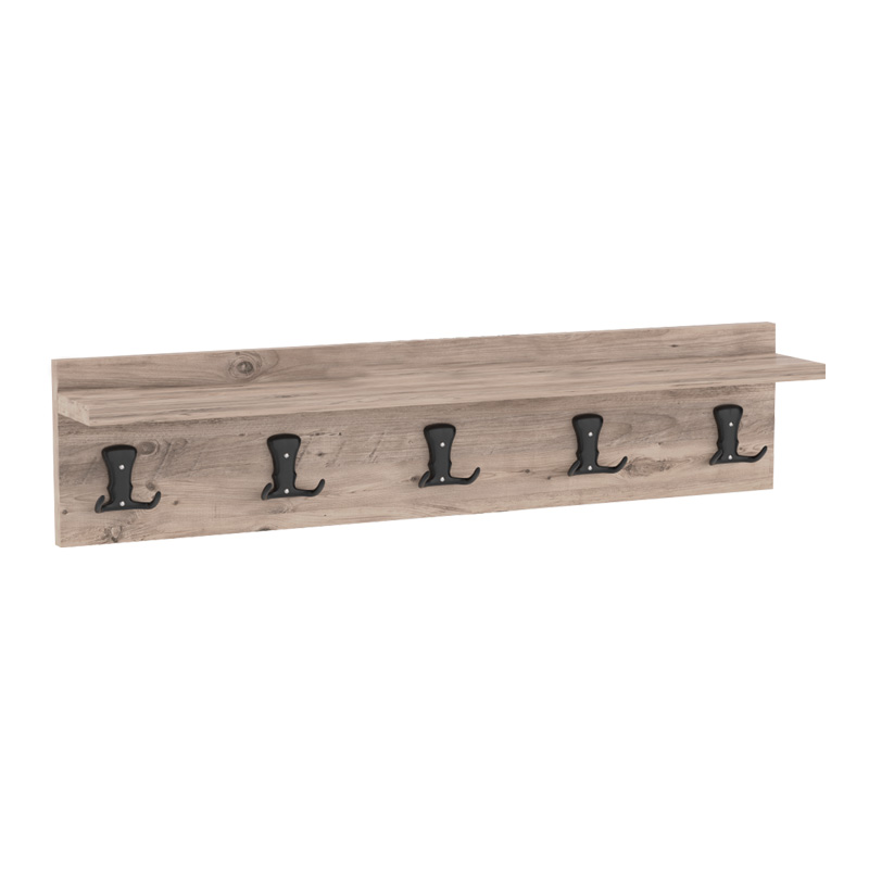 product_pako_120-000470 Κρεμάστρα Mec μελαμίνη σε oak απόχρωση 80x9.5x18εκ - Image 1