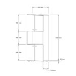 Στήλη Guzel σε sonoma απόχρωση 60x31.4x140εκ - Image 3
