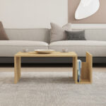 Τραπέζι σαλονιού Poko σε oak απόχρωση 86.8x50x32,4εκ - Image 4