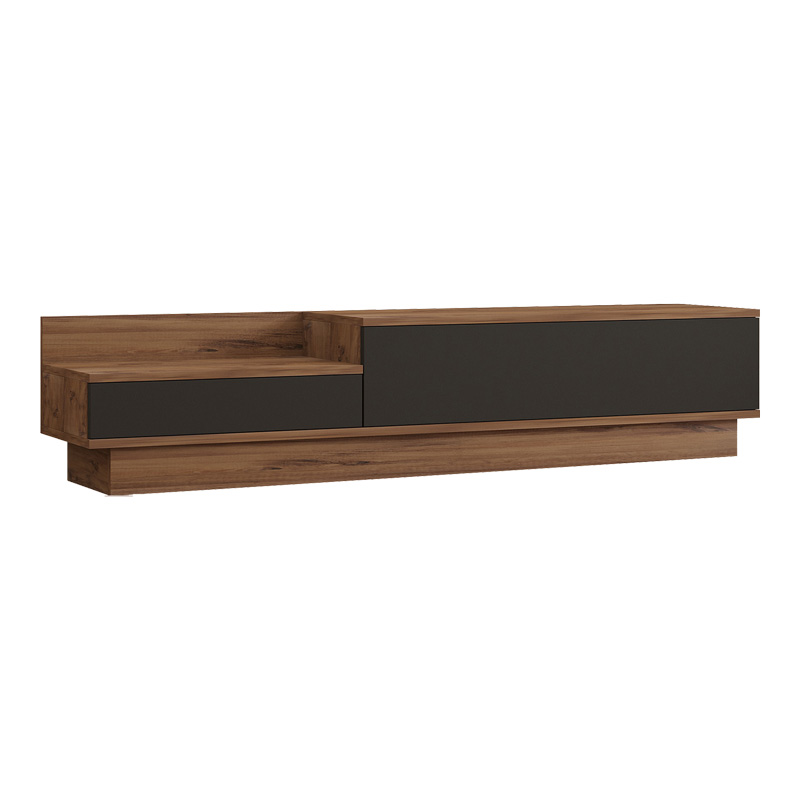 product_pako_120-000532 Έπιπλο τηλεόρασης Eclipse σε sonoma-ανθρακί απόχρωση 160x35x35εκ - Image 1