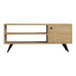 Έπιπλο τηλεόρασης Wison σε oak απόχρωση 120x29x50εκ - Image 4