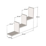 Ραφιέρα τοίχου Mauer σε καρυδι απόχρωση 90x19,6x60εκ - Image 3
