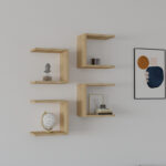 Ραφιέρα τοίχου Perari 4τεμ.σε oak απόχρωση 30x19.6x30εκ - Image 2