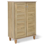 Παπουτσοθήκη-ντουλάπι SANTO 10 ζεύγων χρώμα sonoma 60x34,5x91,5εκ - Image 2
