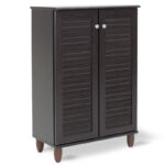 Παπουτσοθήκη-ντουλάπι SANTO 10 ζεύγων χρώμα wenge 60x34,5x91,5εκ - Image 2