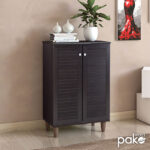 Παπουτσοθήκη-ντουλάπι SANTO 10 ζεύγων χρώμα wenge 60x34,5x91,5εκ