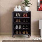 Παπουτσοθήκη-ντουλάπι SANTO 10 ζεύγων χρώμα wenge 60x34,5x91,5εκ - Image 3