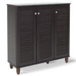 Παπουτσοθήκη-ντουλάπι SANTO 16 ζεύγων χρώμα wenge 89,5x34,5x91,5εκ - Image 2