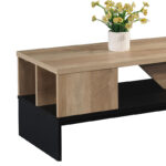 Τραπέζι σαλονιού Naya sonoma-ανθρακί 93x46x43εκ - Image 3
