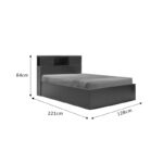 Κρεβάτι OLYMPUS σε χρώμα wenge 120x200εκ - Image 4