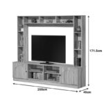 Σύνθετο σαλονιού Ambera σε sonoma απόχρωση 200x40x171.5εκ - Image 5