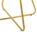Καρέκλα Valentina μπεζ βελούδο-χρυσό πόδι 65x60x82εκ (Σετ 2 τεμαχίων) - Image 8
