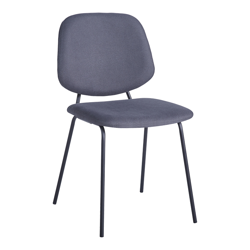 product_pako_127-000199 Καρέκλα Pietro I ανθρακί ύφασμα-πόδι μαύρο μέταλλο 45x55x82.5εκ (Σετ 4 τεμαχίων) - Image 1