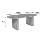Τραπέζι Nembou mdf σε oak απόχρωση 210x100x76εκ - Image 7