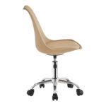 Καρέκλα γραφείου εργασίας Gaston II pp-pu cappuccino 48x57x77-90εκ - Image 3