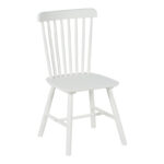 Καρέκλα Melia rubberwood σε λευκή απόχρωση 45x51x87εκ (Σετ 4 τεμαχίων)