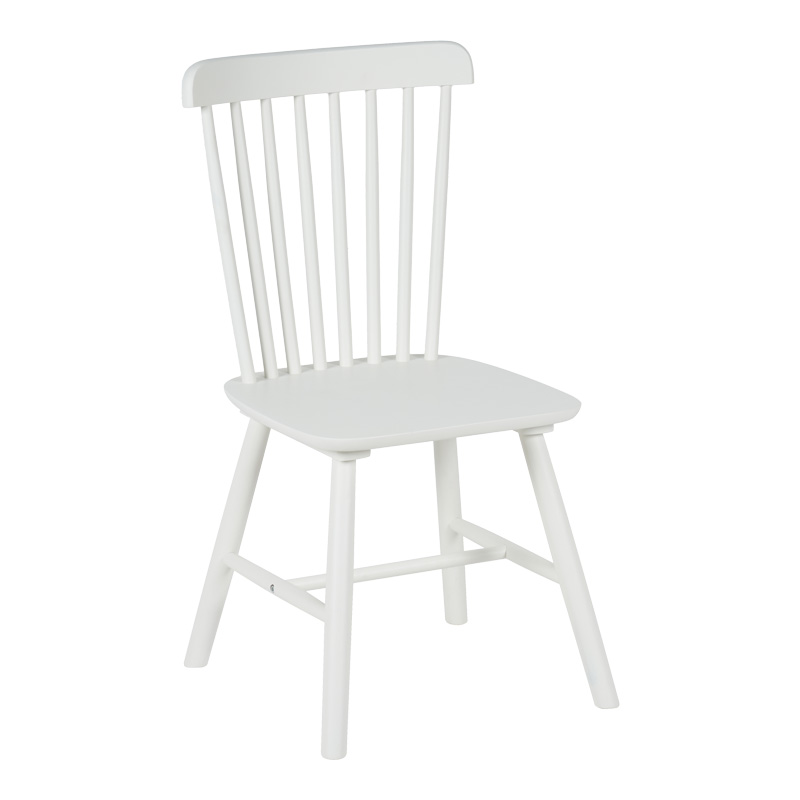 product_pako_128-000040 Καρέκλα Melia rubberwood σε λευκή απόχρωση 45x51x87εκ (Σετ 4 τεμαχίων) - Image 1