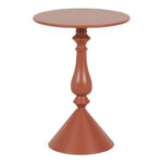 Βοηθητικό τραπέζι Lalou μέταλλο σε απόχρωση terracotta Φ40x55εκ - Image 2