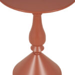 Βοηθητικό τραπέζι Lalou μέταλλο σε απόχρωση terracotta Φ40x55εκ - Image 4