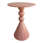 Βοηθητικό τραπέζι Bilane μέταλλο σε terracotta απόχρωση Φ39x60εκ - Image 2