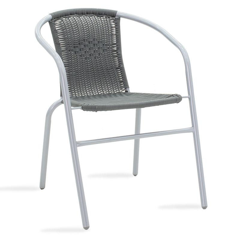 product_pako_130-000007 Πολυθρόνα Obbi μέταλλο-pe γκρι 53x59x72εκ - Image 1