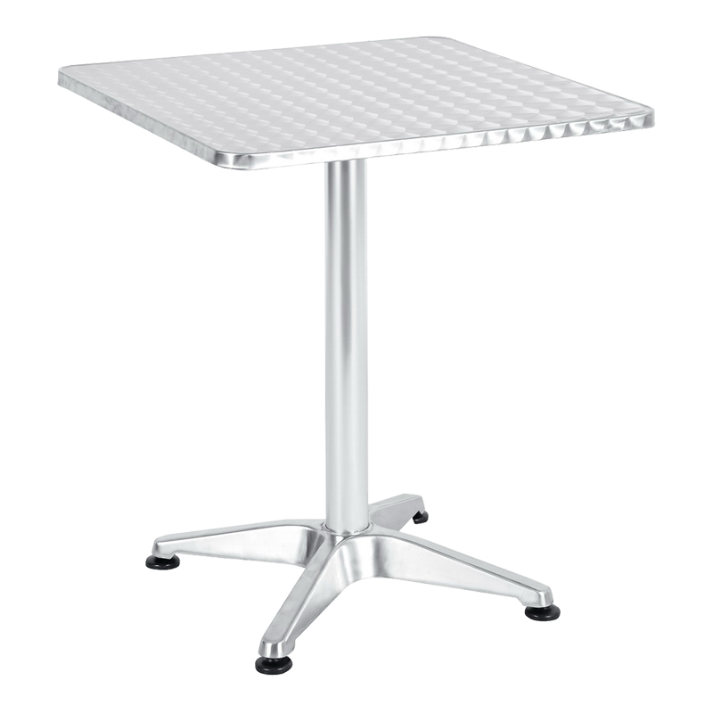 product_pako_130-000065 Τραπέζι Lazo χρωμίου αλουμίνιο 60x60x70εκ - Image 1