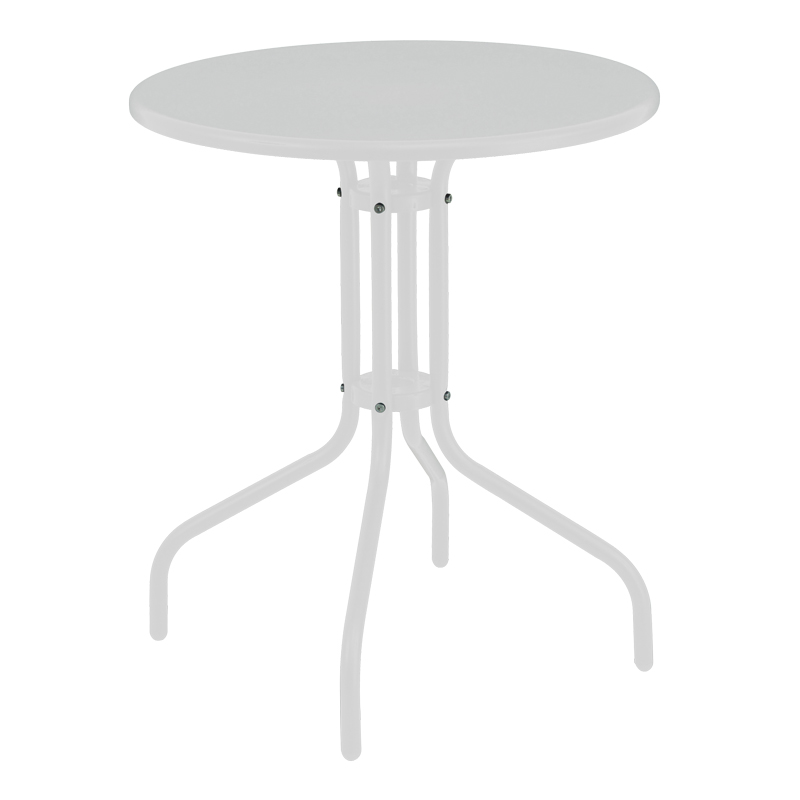 product_pako_130-000103 Τραπέζι Vergo λευκό μέταλλο Φ60x70εκ - Image 1