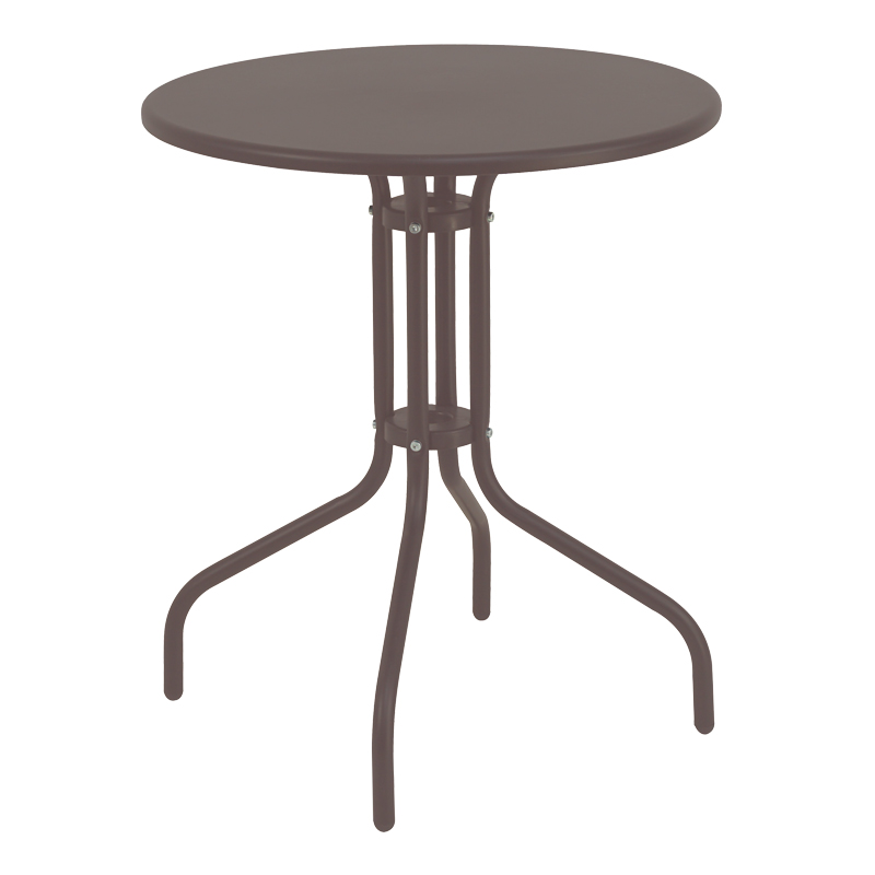 product_pako_130-000104 Τραπέζι Vergo καφέ μέταλλο Φ60x70εκ - Image 1