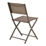 Καρέκλα Jeve πτυσσόμενη σαμπανιζέ μέταλλο και textilene 46x51x81εκ (Σετ 4 τεμαχίων) - Image 4