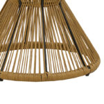 Σαλόνι Naoki-Mabil σετ 3τεμ pe rattan σε φυσική απόχρωση με μαύρο μέταλλο - Image 8