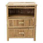 Κομοδίνο Ofra bamboo φυσικό 56x46x69εκ - Image 3