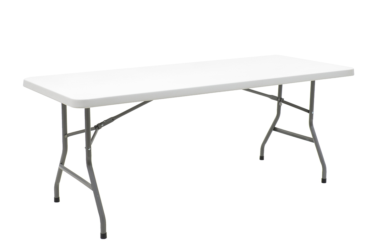 product_pako_142-000001 Τραπέζι catering-συνεδρίου Aprilia λευκό μονοκόμματη επιφάνεια 183x76x74εκ - Image 1