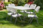 Τραπέζι catering Rodeo πτυσσόμενο-βαλίτσα λευκό 122x60x74εκ - Image 2