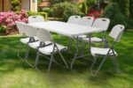 Τραπέζι catering Rodeo πτυσσόμενο-βαλίτσα λευκό 183x76x74εκ - Image 2