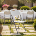 Καρέκλα catering-συνεδρίου πτυσσόμενη Zora λευκό (Σετ 4 τεμαχίων) - Image 2