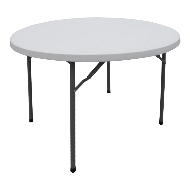 product_pako_142-000020 Τραπέζι catering Comfort πτυσσόμενο στρόγγυλο σε λευκή απόχρωση Φ120x74εκ - Image 1