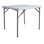Τραπέζι catering Comfort πτυσσόμενο σε λευκή απόχρωση 80x80x74εκ