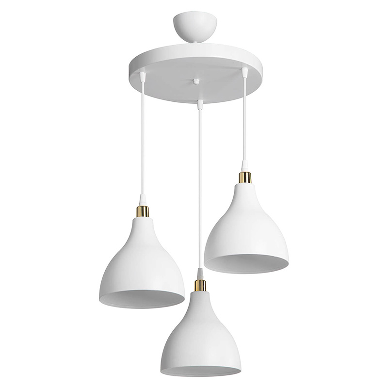 product_pako_147-000132 Φωτιστικό οροφής τρίφωτο Lofty Ε27 λευκό Φ40x80εκ - Image 1