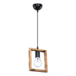 Φωτιστικό οροφής μονόφωτο Isolate Ε27 καρυδί 18.5x3x24εκ