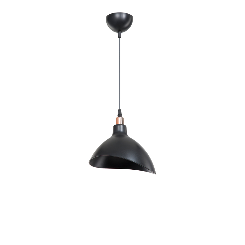 product_pako_147-000171 Φωτιστικό οροφής μονόφωτο Oufoa pp σε μαύρη απόχρωση Φ22x22εκ - Image 1