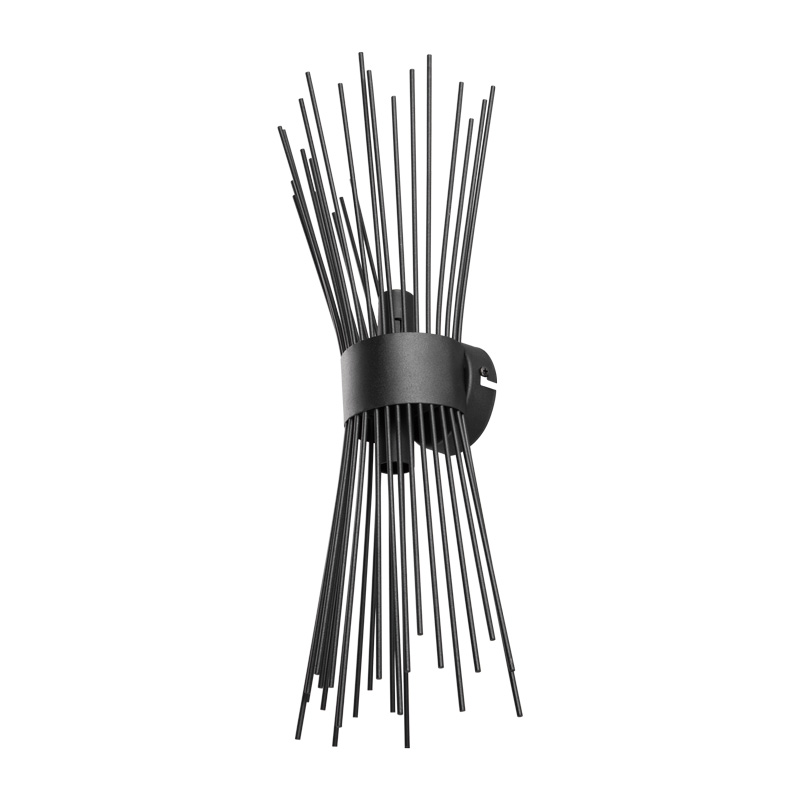 product_pako_147-000187 Φωτιστικό τοίχου-απλίκα δίφωτο Candil Ε14 σε μαύρη απόχρωση 17x20x45εκ - Image 1